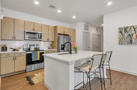 Fully Equipped Kitchen With Modern Appliances at Apex, Colorado Springs, CO, Colorado